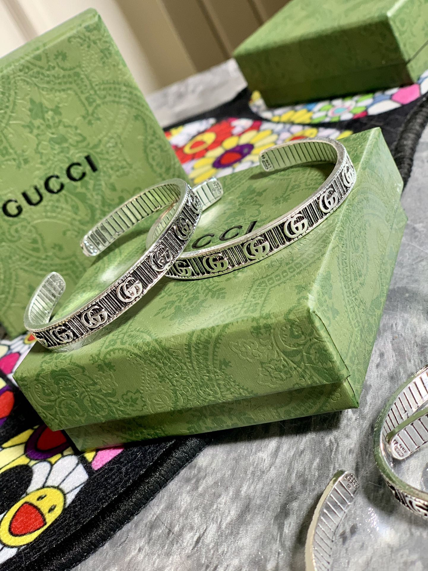 GUCCI スターリングシルバーブレスレット-BRAND OFF