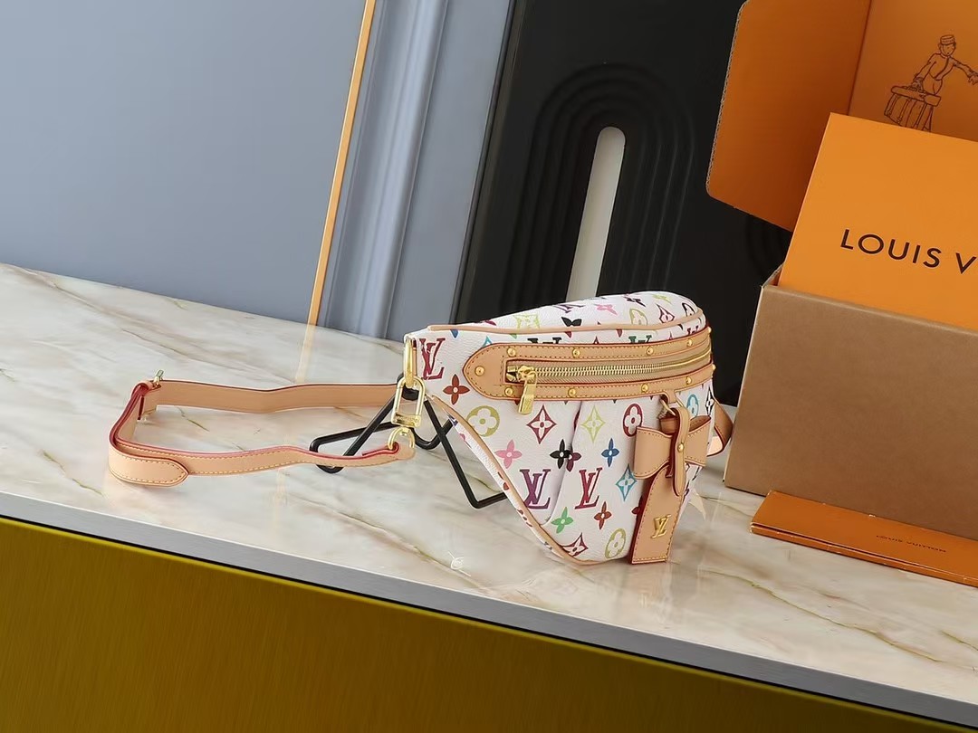 【LOUIS VUITTON旗艦店】ルイ・ヴィトン  HIGH RISE LVウエストバッグ M13660-BRAND OFF