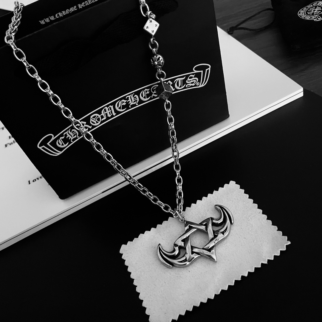 【CHROME HEARTS 】ネックレス、新しいネックレス万能シンプルファッションオーナメント-BRAND OFF