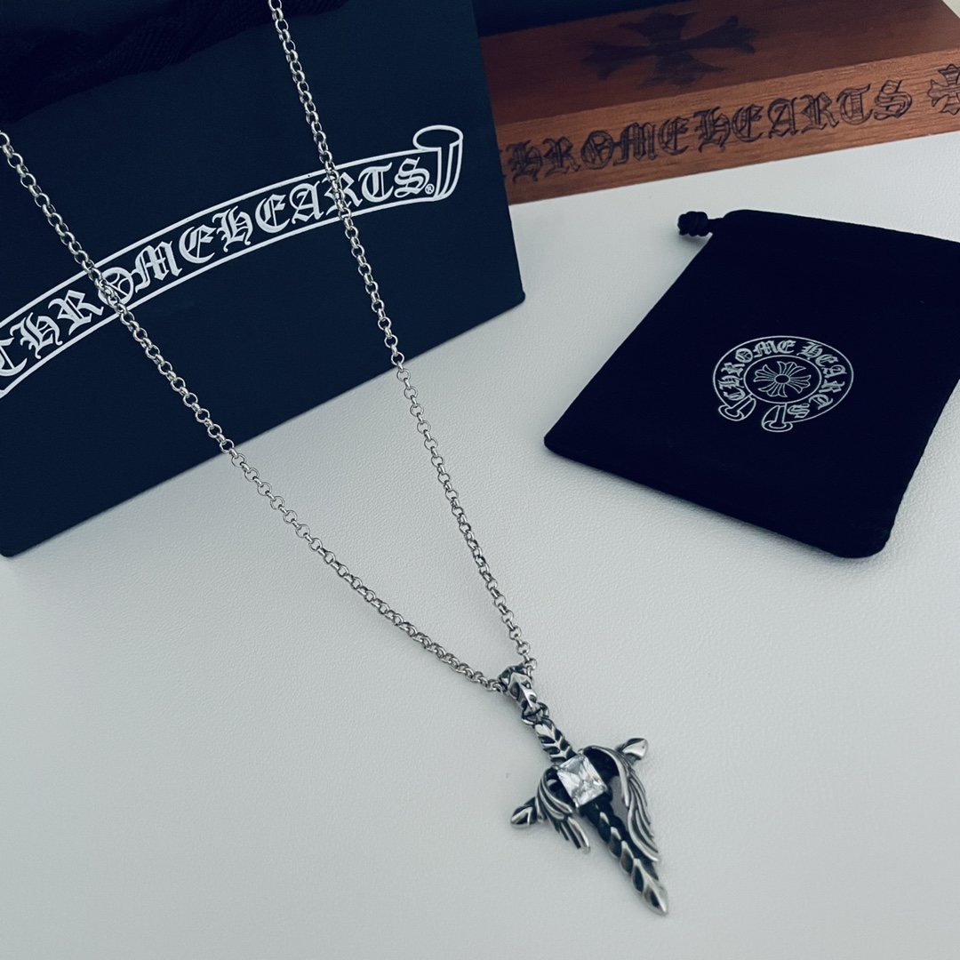 【CHROME HEARTS 】ネックレス、新しいネックレス万能シンプルファッションオーナメント-BRAND OFF