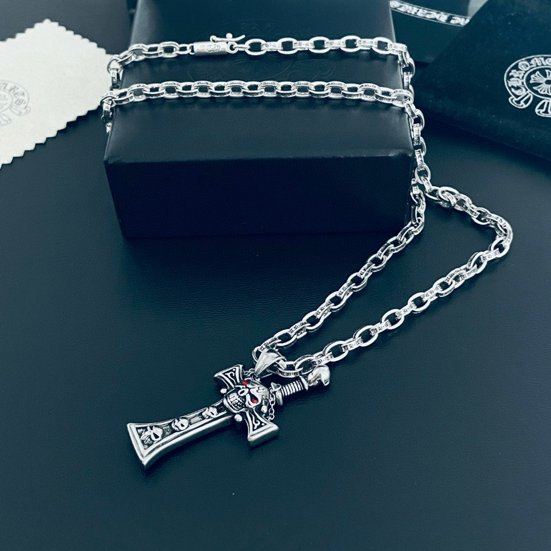 【CHROME HEARTS】ネックレス、新しいネックレス万能シンプルファッションオーナメント-BRAND OFF