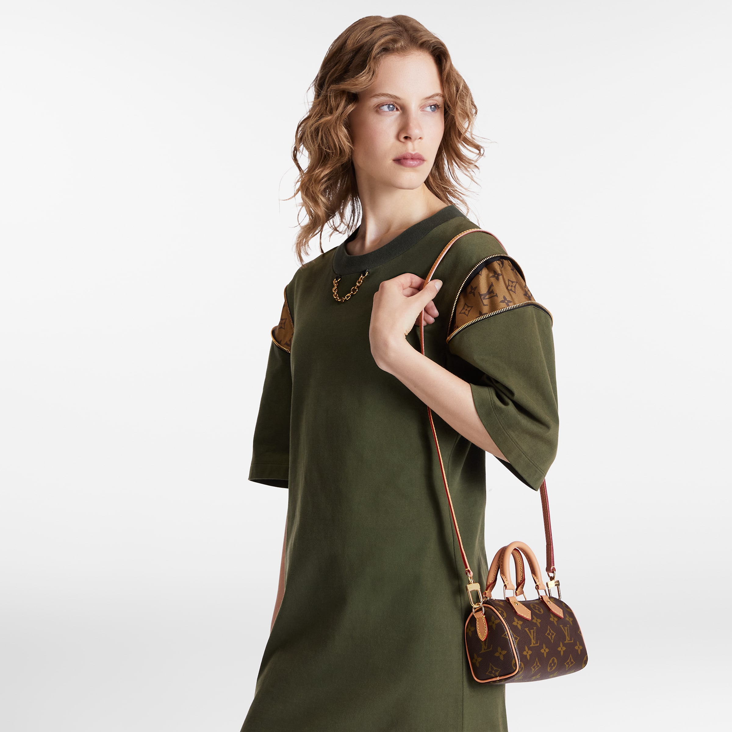 LOUIS VUITTON ルイヴィトン NANO SPEEDY ショルダーバッグ M81085-BRAND OFF
