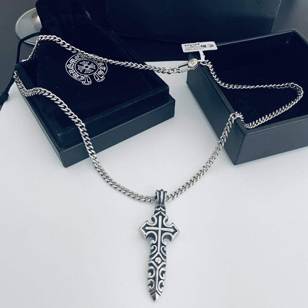 【CHROME HEARTS】クロムハーツ、新しいネックレス万能シンプルファッションオーナメント-BRAND OFF