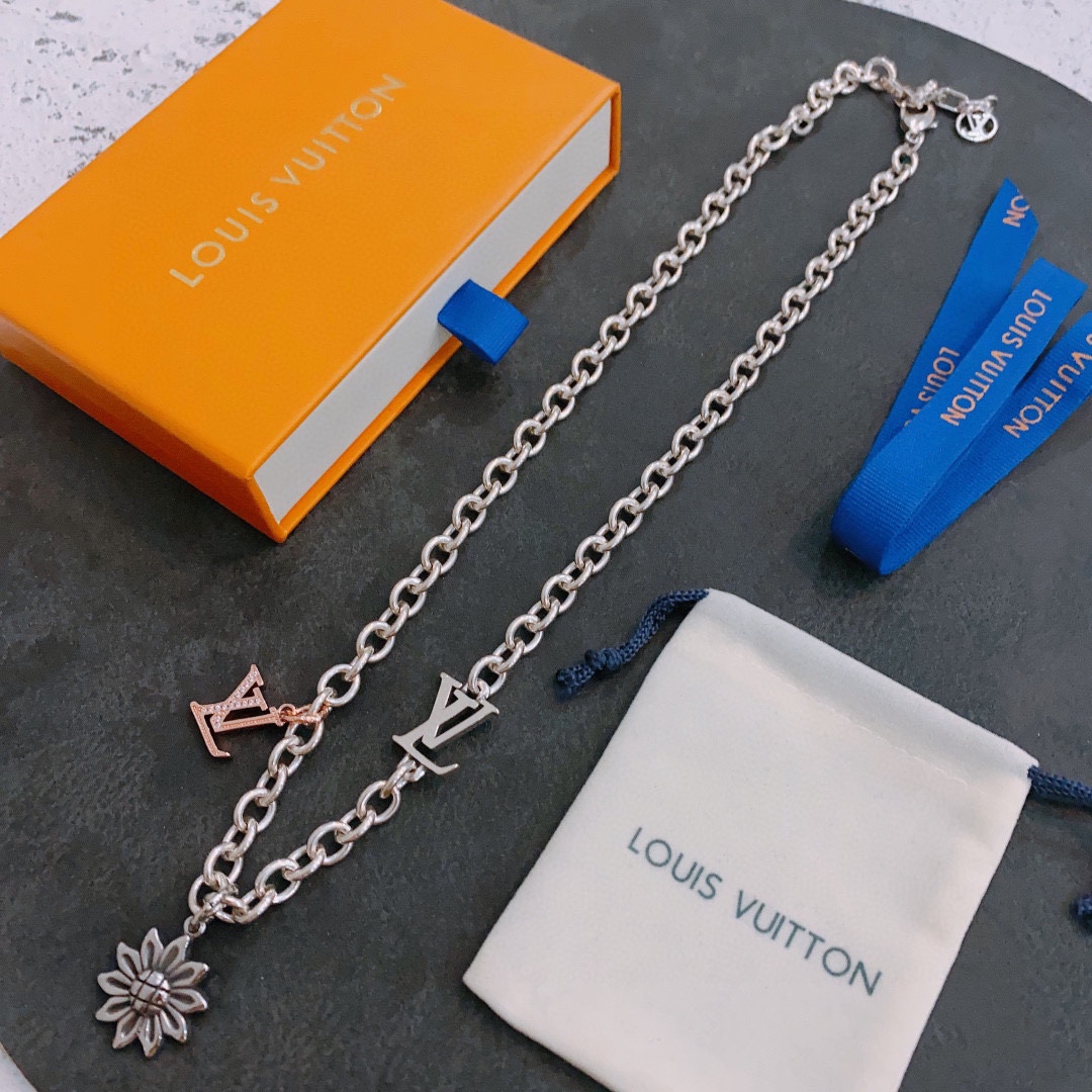 【LOUIS VUITTON 】ネックレス、新しいネックレス万能シンプルファッションオーナメント-BRAND OFF