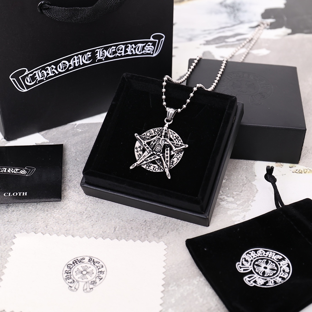 【CHROME HEARTS】ネックレス、新しいネックレス万能シンプルファッションオーナメント-BRAND OFF
