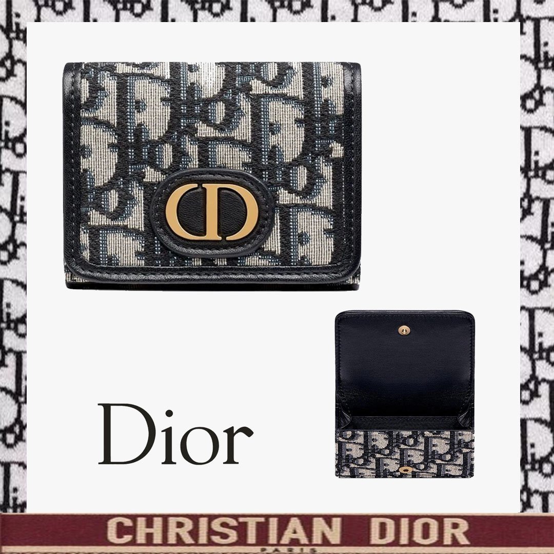 【DIOR】ディオール オブリーク 30 MONTAIGNE コンパクト財布-BRAND OFF