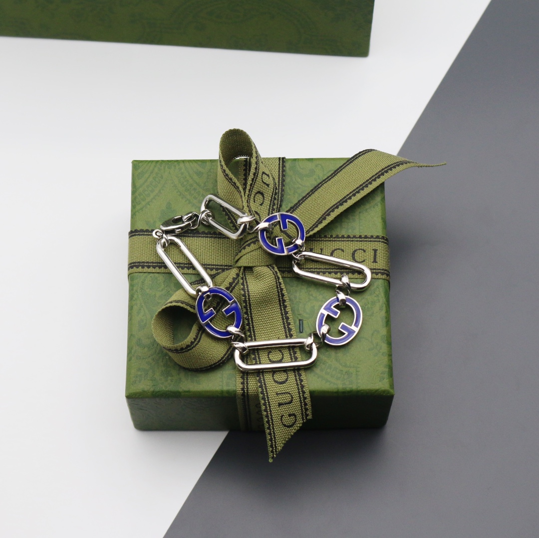 GUCCI インターロッキングG ブレスレット-BRAND OFF