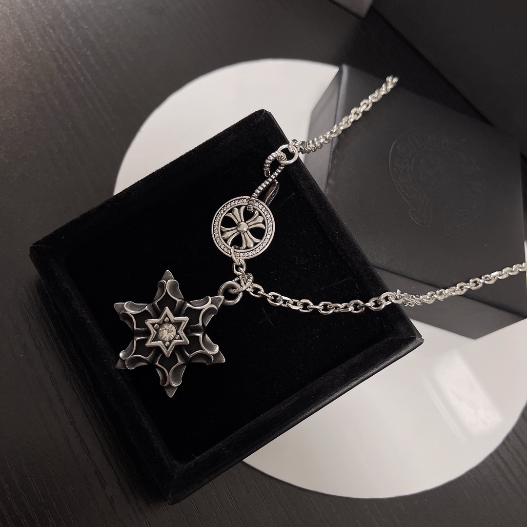 【CHROME HEARTS】ネックレス、新しいネックレス万能シンプルファッションオーナメント-BRAND OFF