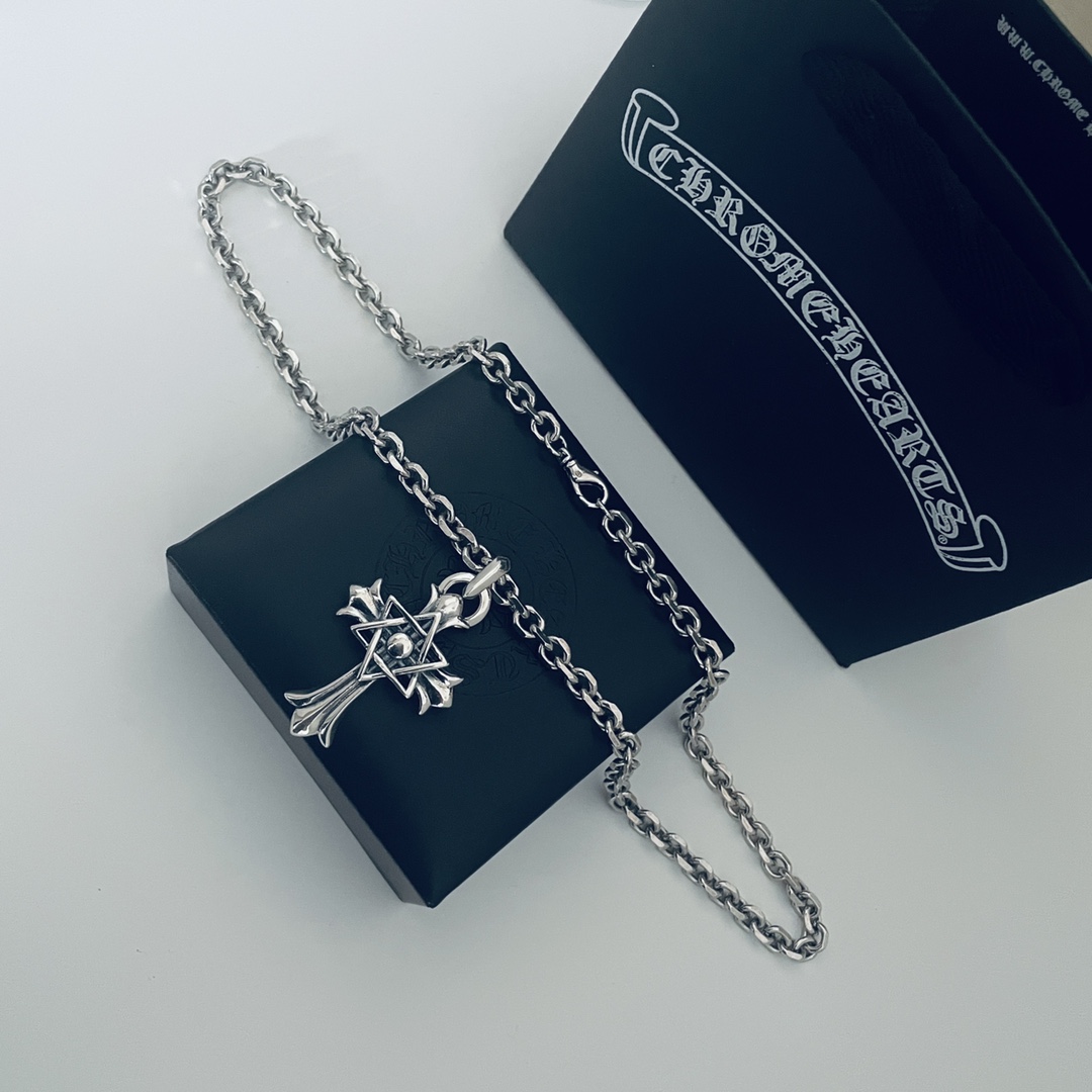 【CHROME HEARTS】クロムハーツ、新しいネックレス万能シンプルファッションオーナメント-BRAND OFF