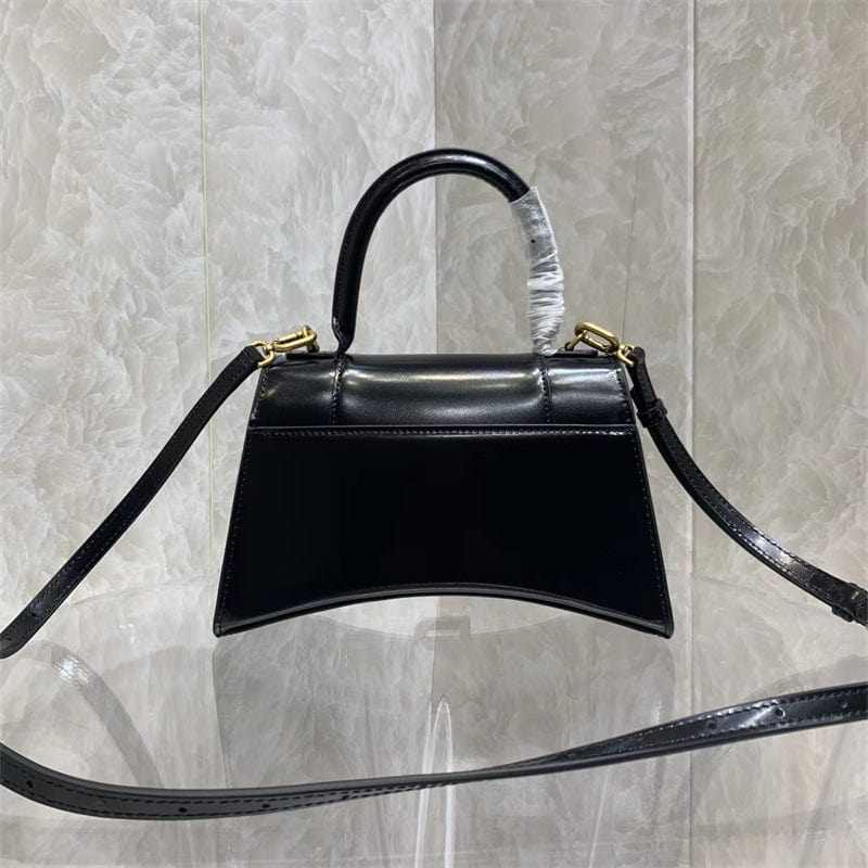 BALENCIAGA ブラック アワーグラス ハンドバッグ-BRAND OFF