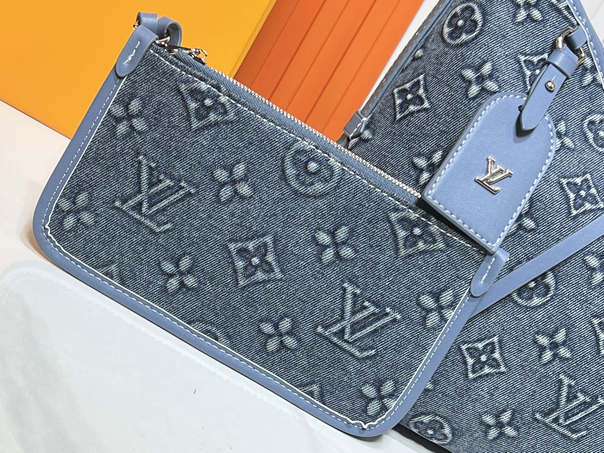 LOUIS VUITTON ルイヴィトン CarryAll デニムバッグ-BRAND OFF