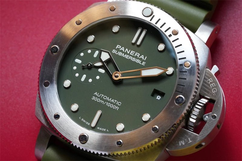 パネライ サブマーシブル オンライン限定500本 グリーン PAM01055-BRAND OFF