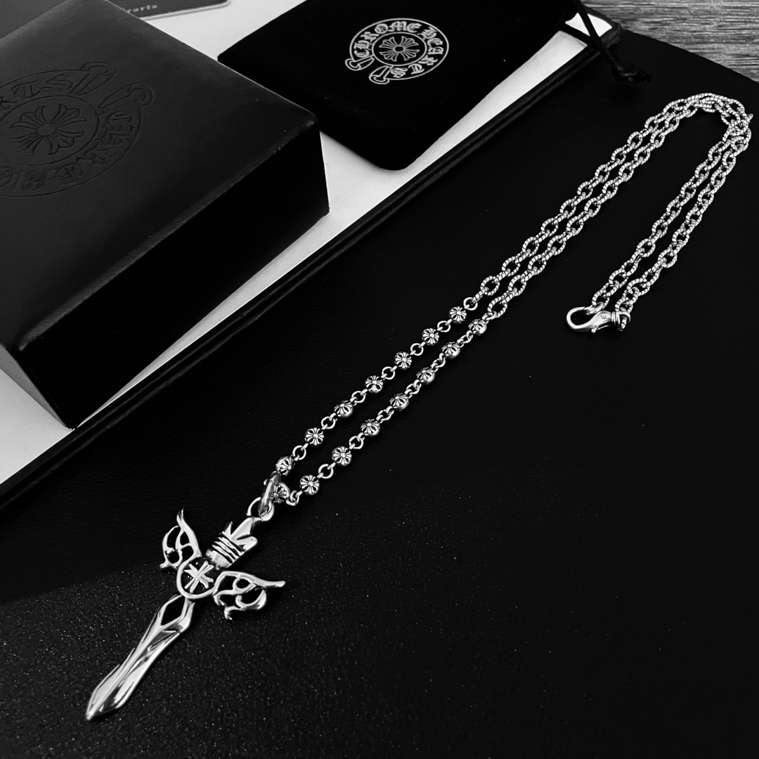 【CHROME HEARTS 】ネックレス、新しいネックレス万能シンプルファッションオーナメント-BRAND OFF