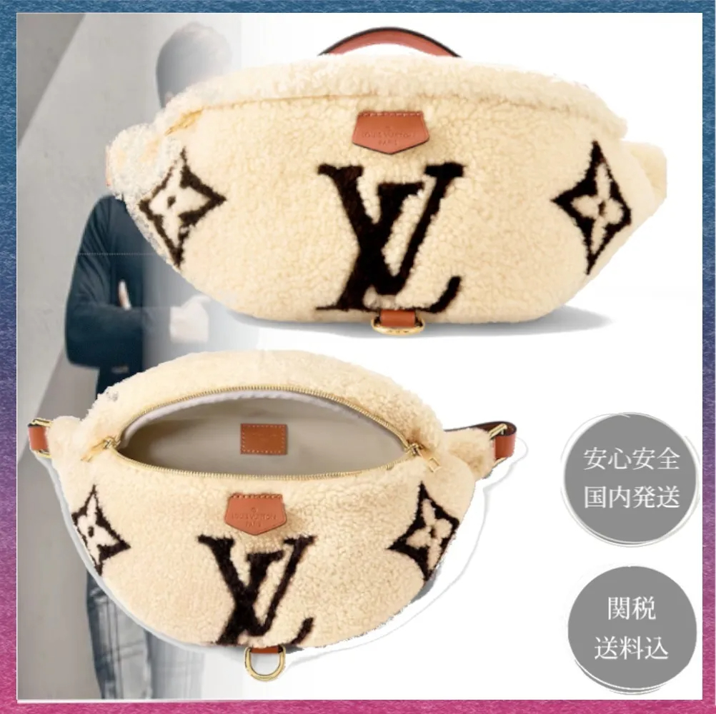 【もこもこ感で冬にぴったり♪】LOUIS VUITTON★バムバッグ M23715-BRAND OFF