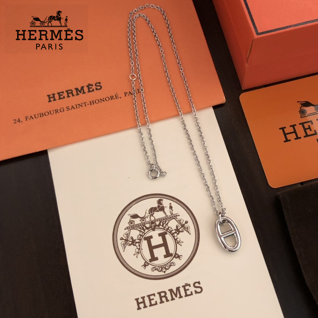 【2026】【HERMES 】ネックレス、新しいネックレス万能シンプルファッションオーナメント-BRAND OFF