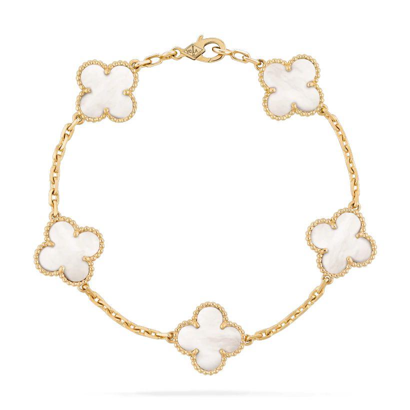 【2026】【Vancleef & Arpels】 ヴィンテージ アルハンブラ ブレスレット、5モチーフ-BRAND OFF
