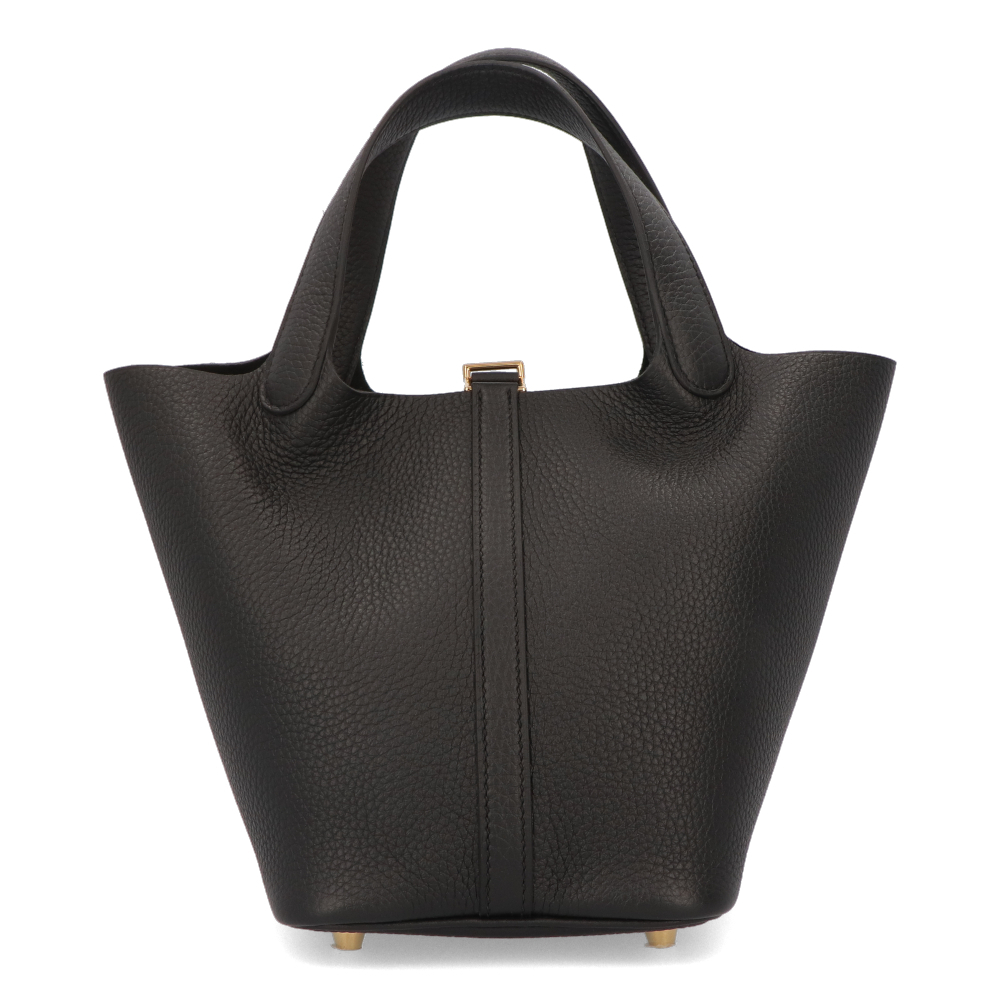 HERMES エルメス ピコタン PM ブラック トリヨン 18*18*13CM-BRAND OFF