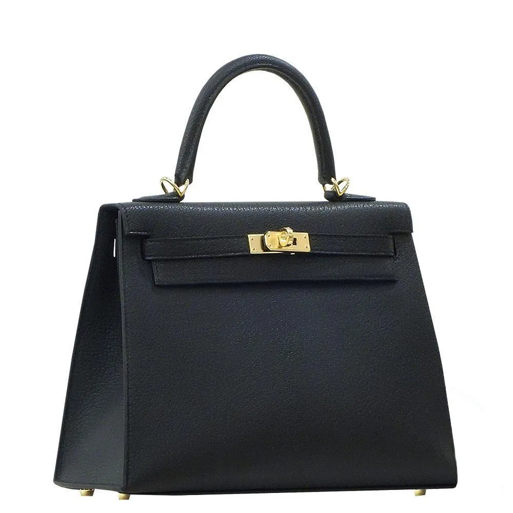 【HERMES】エルメス ケリー 25CM シェーブル ゴールド金具-BRAND OFF