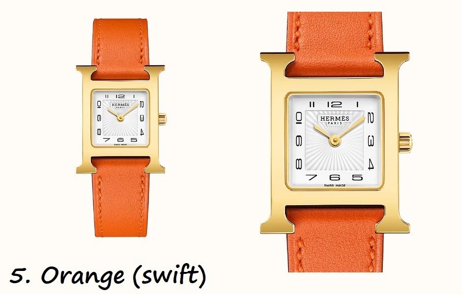 【HERMES】 腕時計 《Hウォッチ》 21 X 21 MM ゴールド金具-BRAND OFF