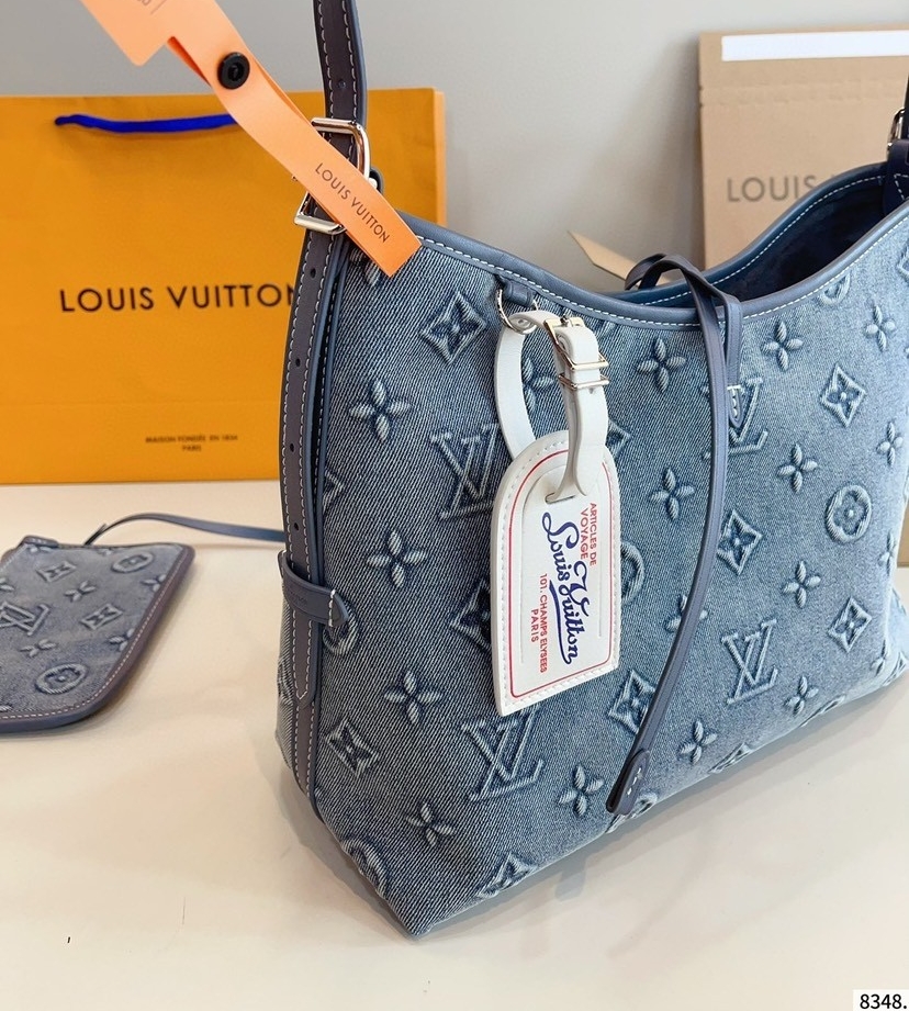 LOUIS VUITTON ルイヴィトン CARRYALL デニムのハンドバッグ-BRAND OFF