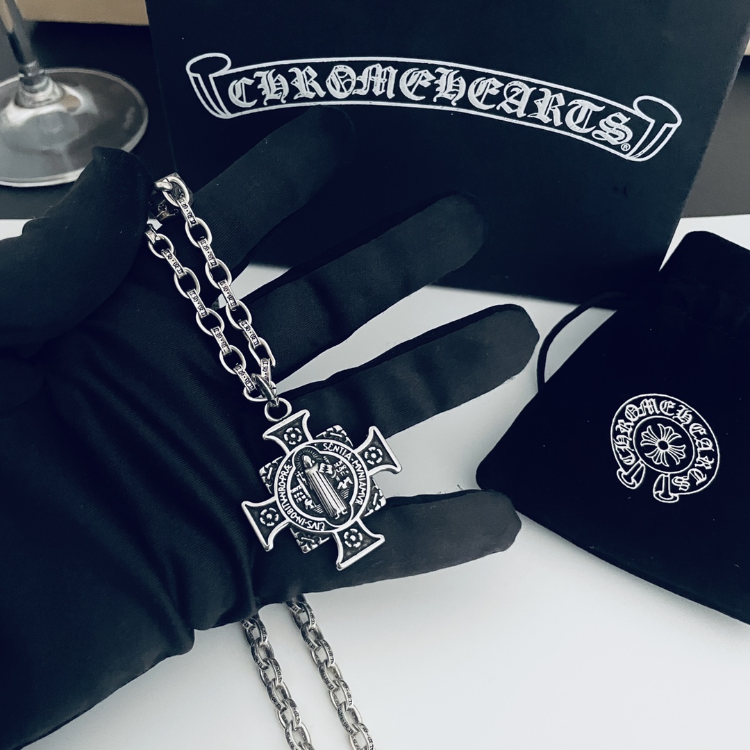 【CHROME HEARTS】クロムハーツ、新しいネックレス万能シンプルファッションオーナメント-BRAND OFF
