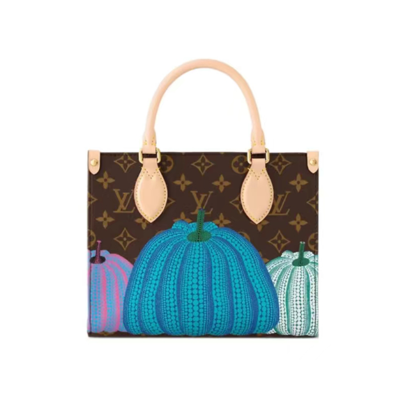 【LOUIS VUITTON】新品凳布 ! Louis Vuitton x Yayoi Kusama 草間彌生 連名 Onthego-BRAND OFF
