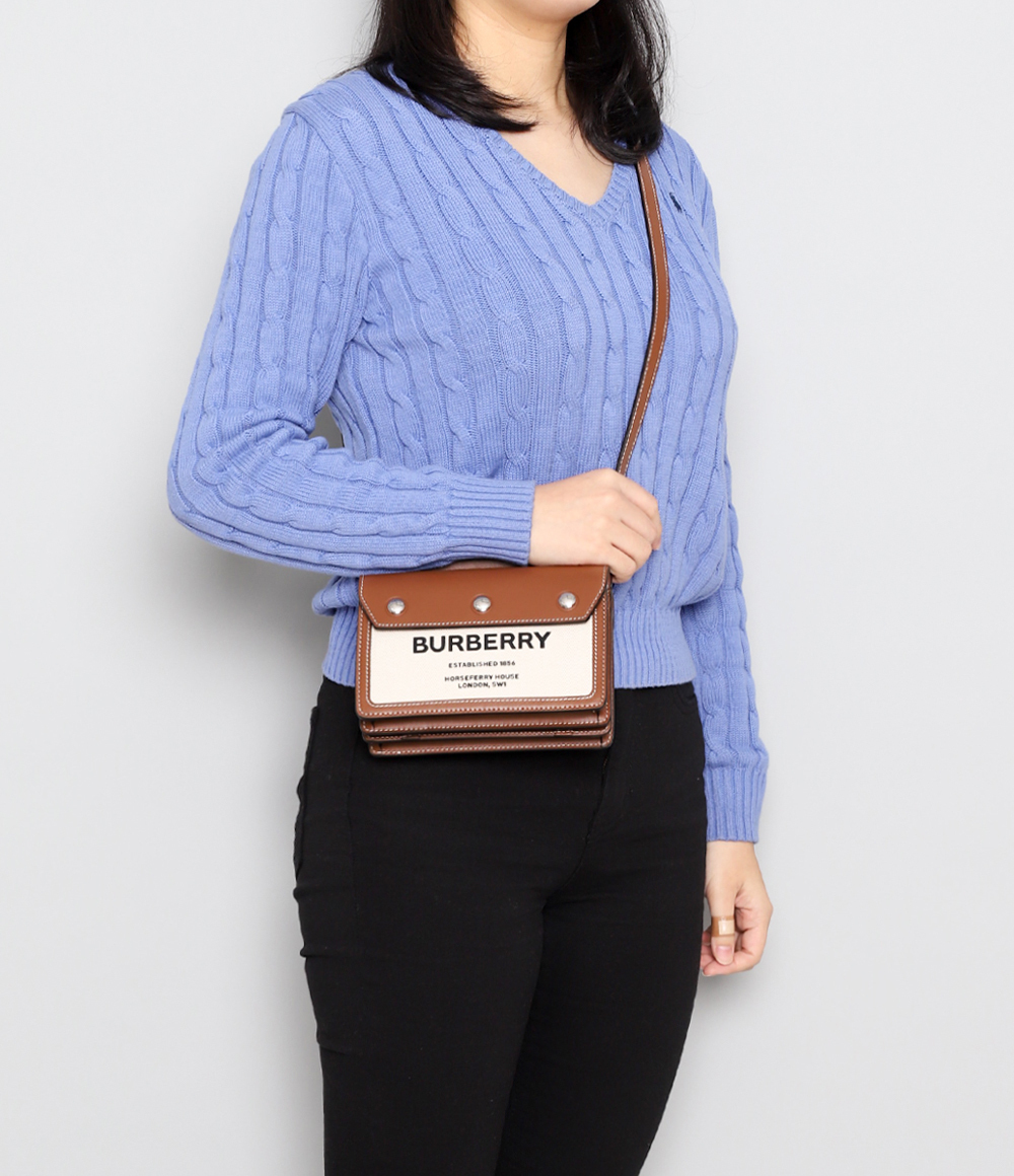 Burberry Mini Horseferry Print タイトルバッグ-BRAND OFF