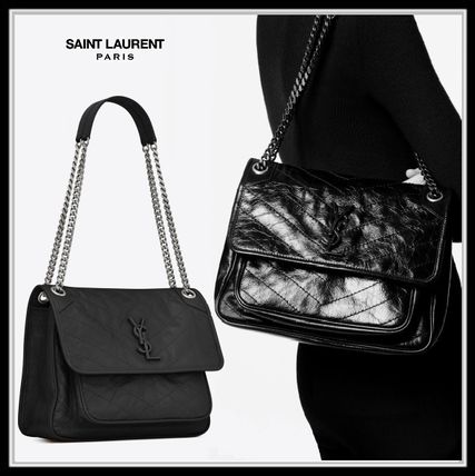 Saint Laurent なし☆モノグラム エンベロープ チェーンウォレット-BRAND OFF