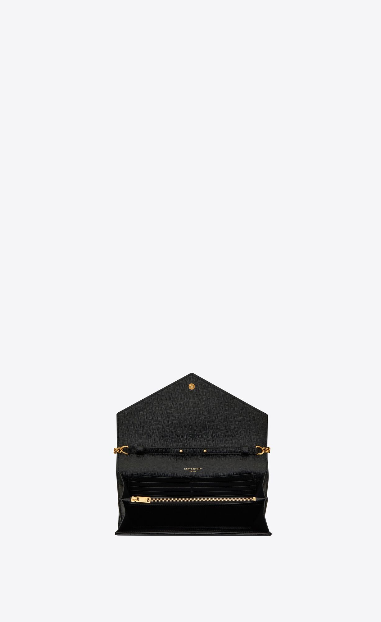 MONOGRAMMIXMATELASSÉグレインエンボスレザーチェーンウォレット-BRAND OFF