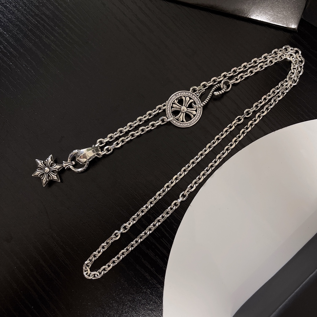 【Chrome Hearts】ネックレス、新しいネックレス万能シンプルファッションオーナメント-BRAND OFF