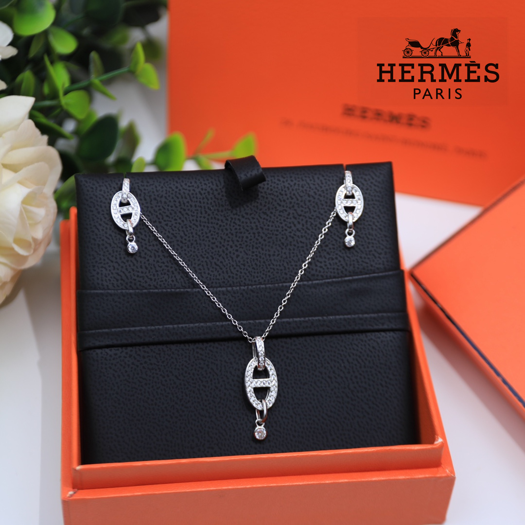 【2026】【HERMES 】ネックレス、新しいネックレス万能シンプルファッションオーナメント-BRAND OFF