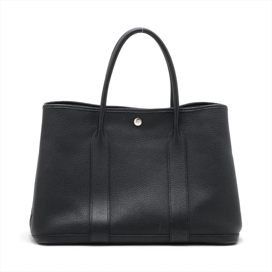 HERMES エルメス ガーデンパーティPM ネゴンダ ブラック シルバー金具-BRAND OFF