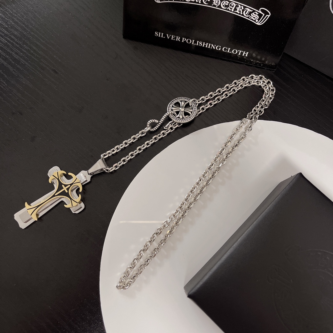 【CHROME HEARTS】ネックレス、新しいネックレス万能シンプルファッションオーナメント-BRAND OFF