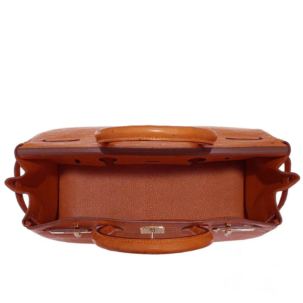 【HERMES】エルメス バーキン 30cm オーストリッチ ゴールド金具-BRAND OFF