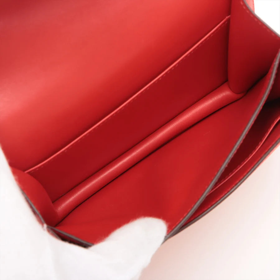 HERMES エルメス コンスタンス3 ミニ18 ヴォーエプソン ルージュクー ゴールド金具-BRAND OFF