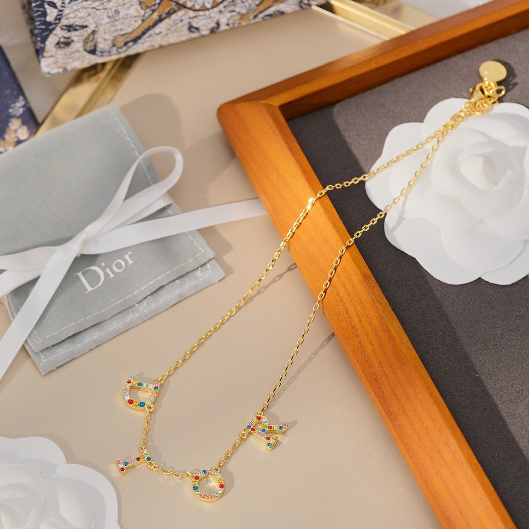 【2026】【 DIOR】ネックレス、新しいネックレス万能シンプルファッションオーナメント-BRAND OFF