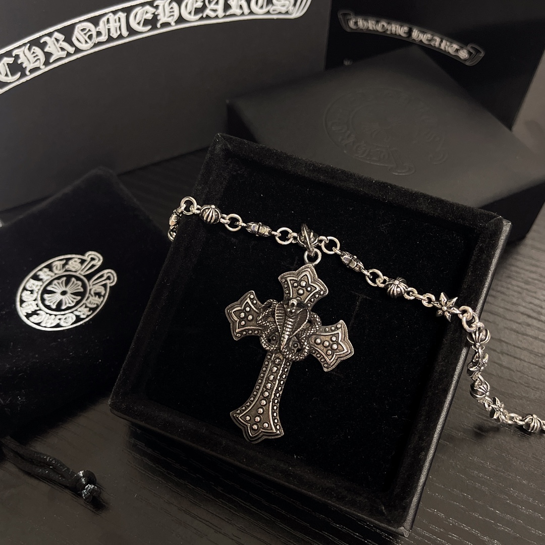 【Chrome Hearts】ネックレス、新しいネックレス万能シンプルファッションオーナメント-BRAND OFF