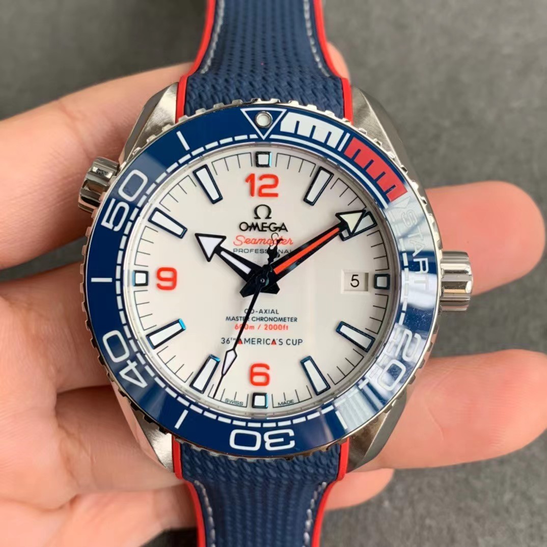 Omega Seamaster Planet Ocean Co-Axial America's Cup Limited 2021 pieces 215.32.43.21.04.001-BRAND OFF