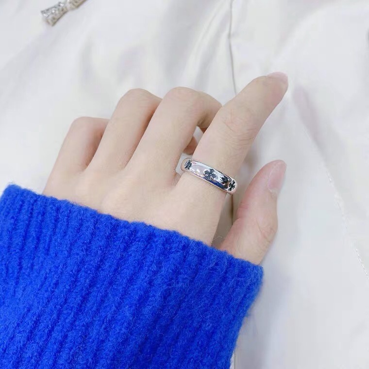 【Chrome Hearts】  男性と女性のためのクロエハートファッションパーソナリティリング-BRAND OFF