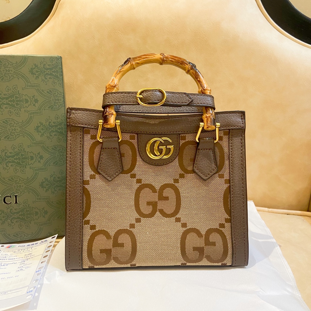 GUCCI 〔グッチ ダイアナ〕ミニ トートバッグ-BRAND OFF