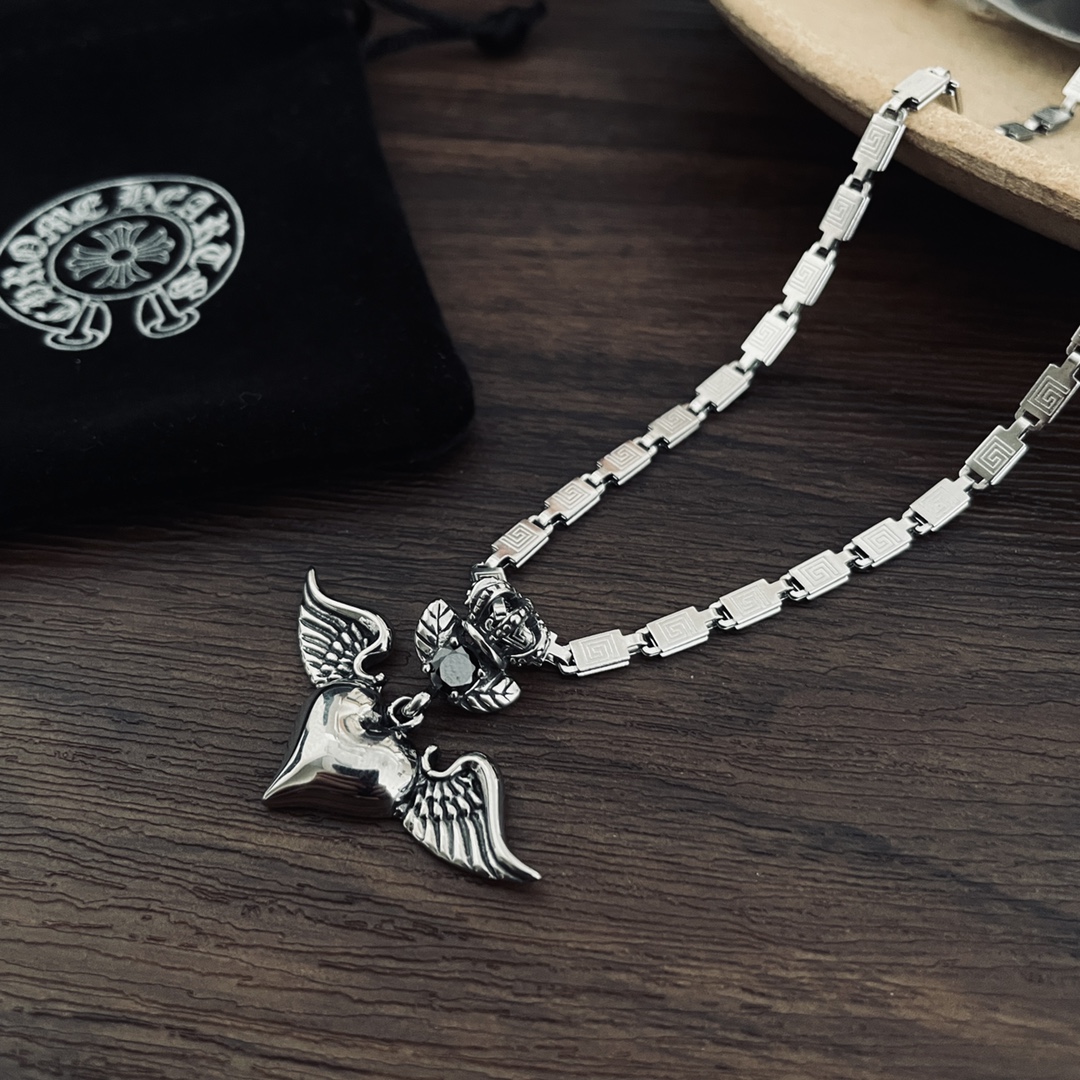 【2026】【CHROME HEARTS 】ネックレス、新しいネックレス万能シンプルファッションオーナメント-BRAND OFF