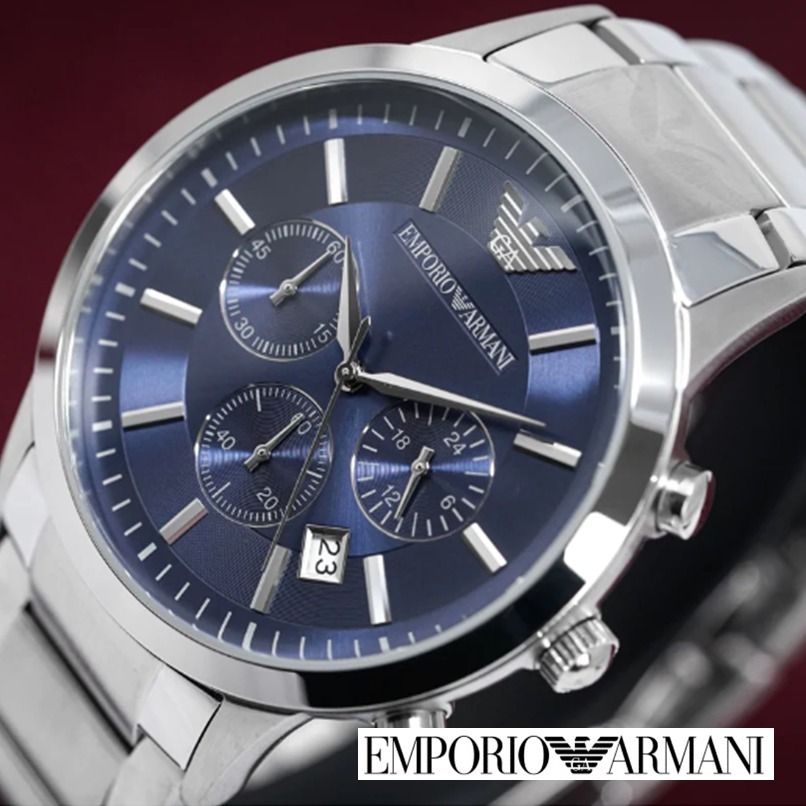 【大人気】EMPORIO ARMANI クラシック クロノグラフ 43ＭＭ-BRAND OFF