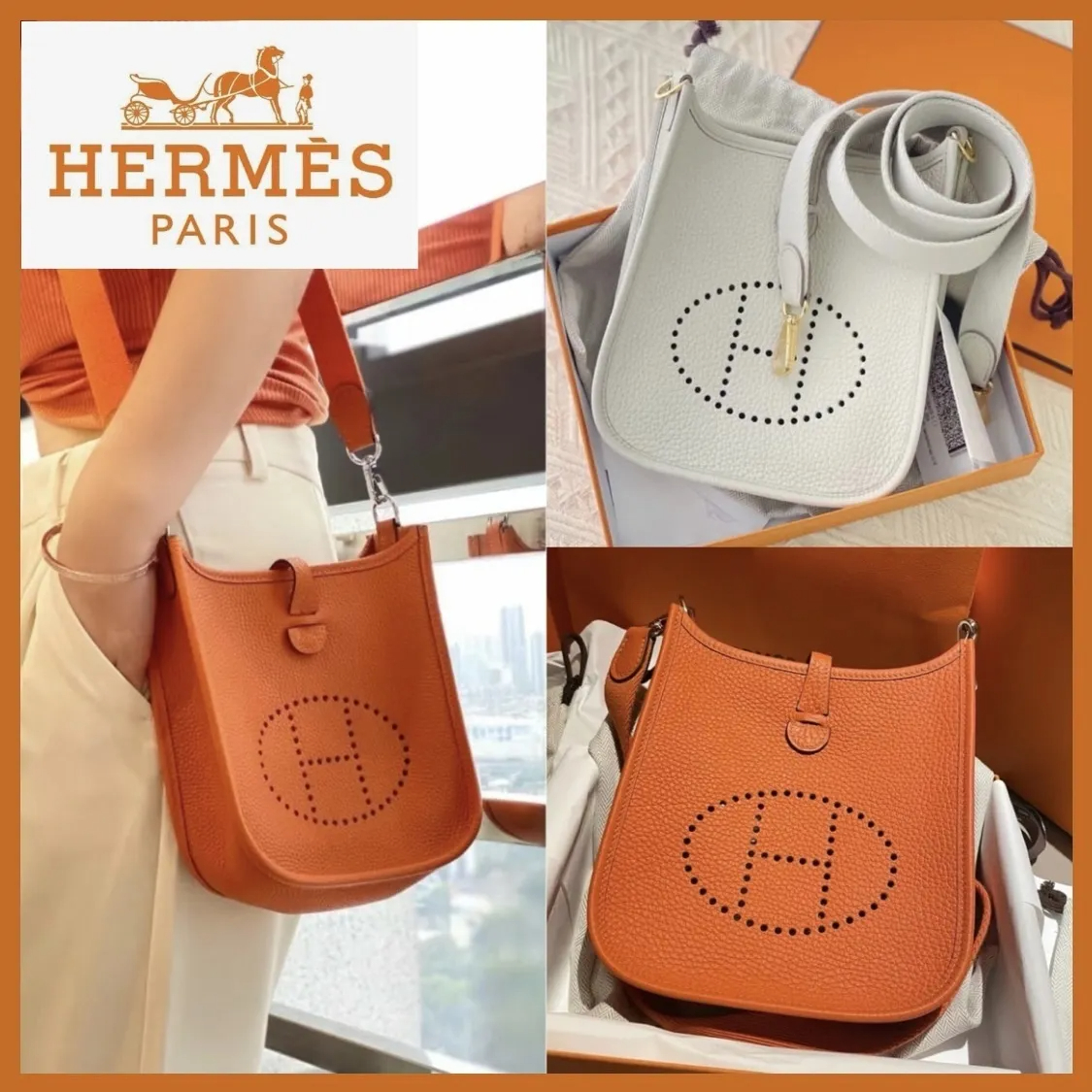 HERMES エルメス エヴリン TPM ブラック トリヨン-BRAND OFF