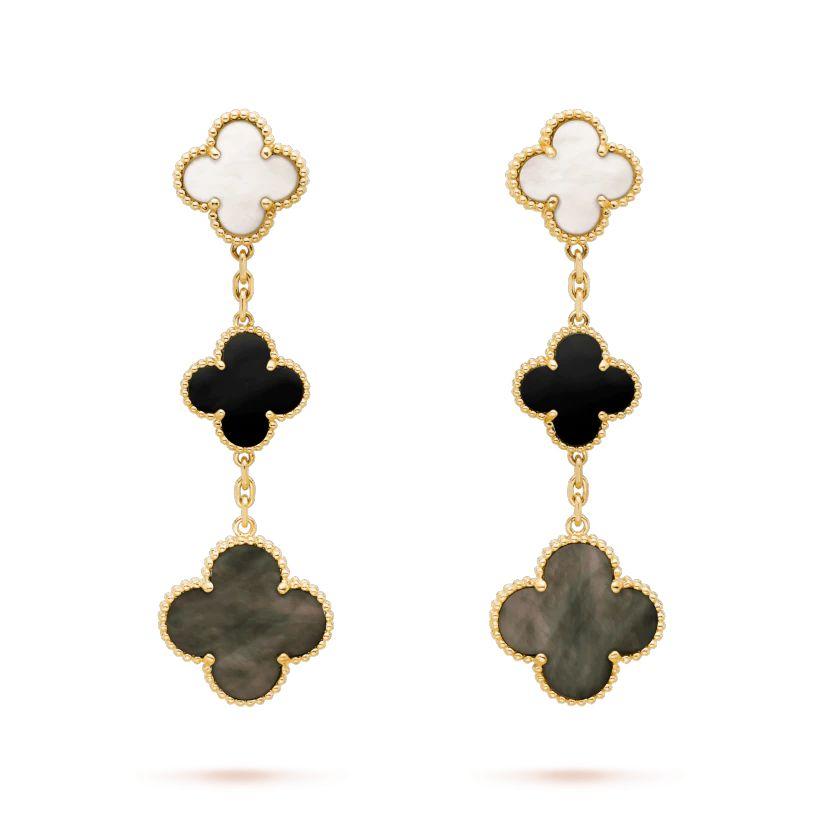 【Vancleef & Arpels】 マジック アルハンブラ イヤリング、3モチーフ-BRAND OFF