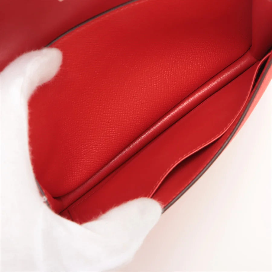 HERMES エルメス コンスタンス3 ミニ18 ヴォーエプソン ルージュクー ゴールド金具-BRAND OFF
