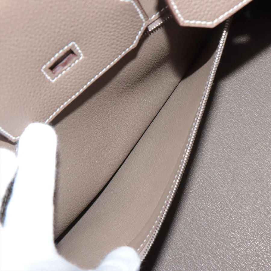 HERMES エルメス バーキン35 トゴ エトゥープ シルバー金具-BRAND OFF