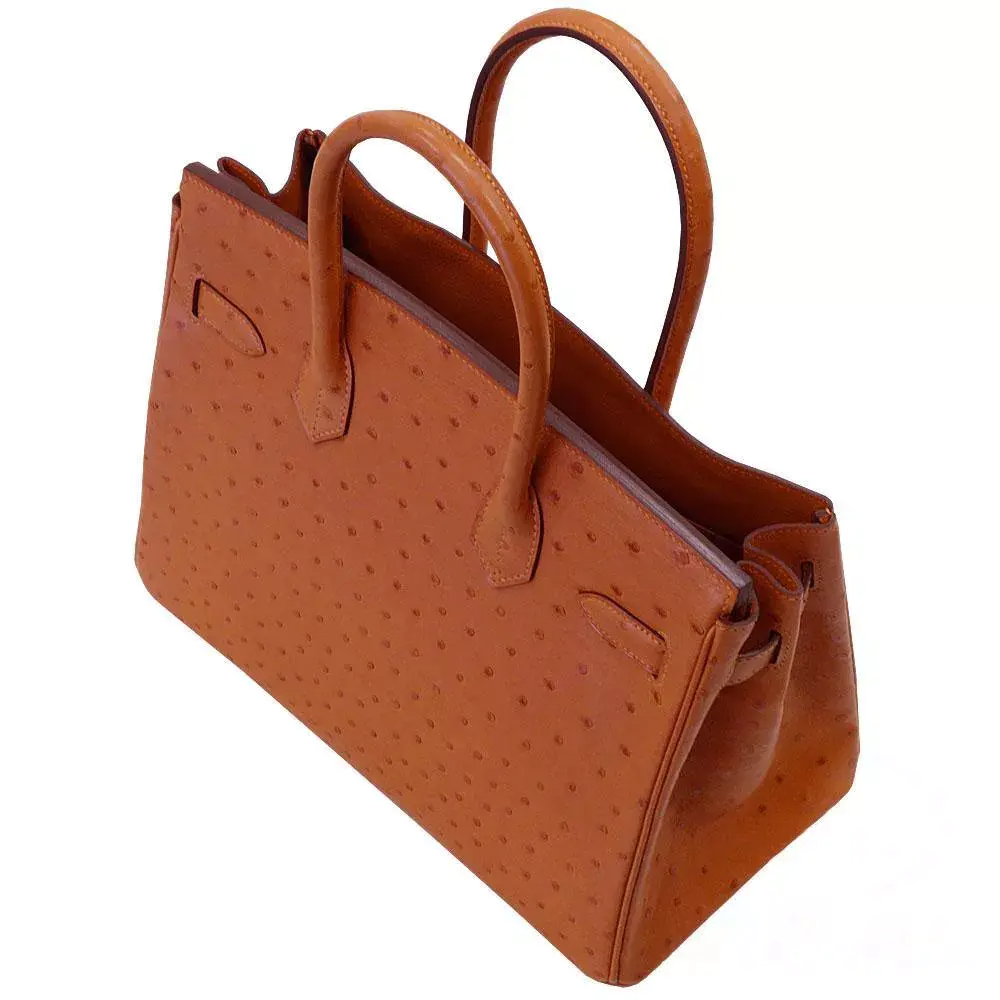 【HERMES】エルメス バーキン 30cm オーストリッチ ゴールド金具-BRAND OFF