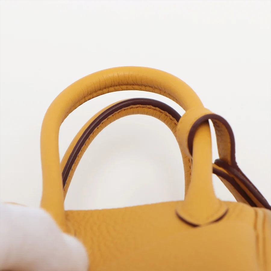 エルメス ミニリンディ トリヨンクレマンス ジョーヌアンブル ゴールド金具-BRAND OFF