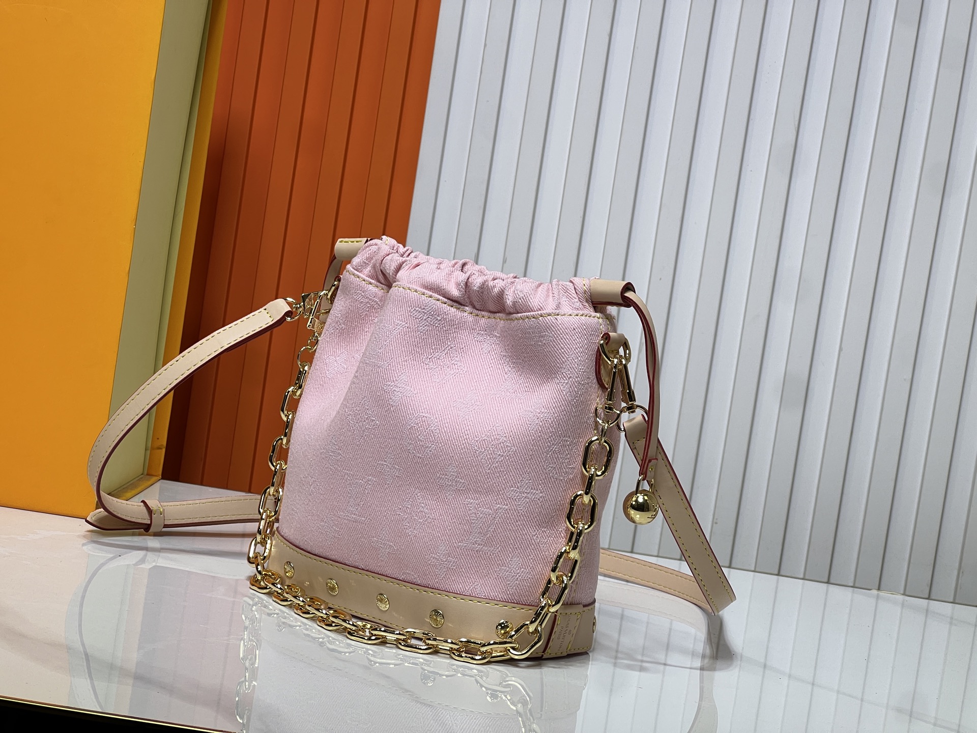 LOUIS VUITTON ルイヴィトン M83043 デニムのバケツバッグ-BRAND OFF