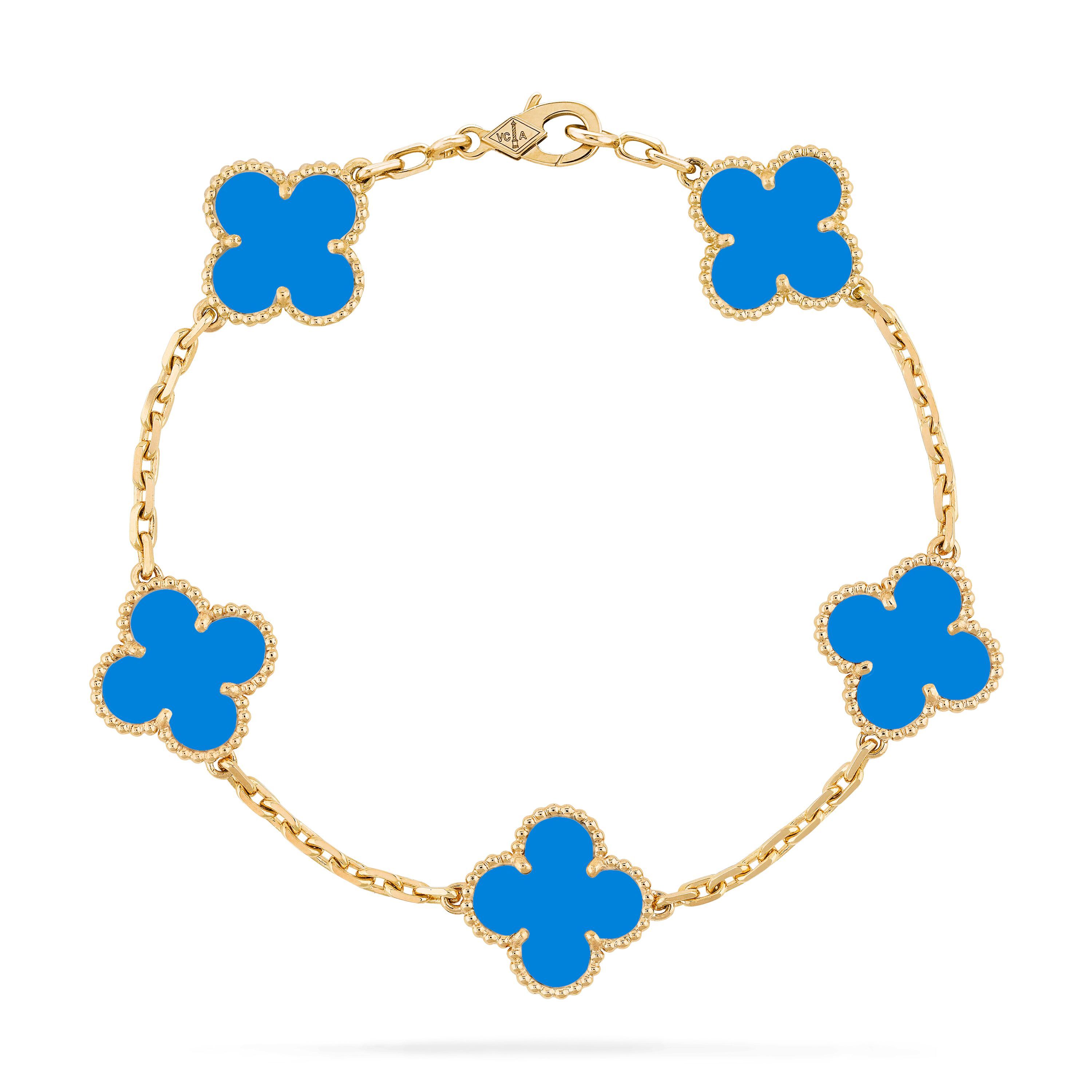 【Vancleef & Arpels】 ヴィンテージ アルハンブラ ブレスレット、5モチーフ-BRAND OFF